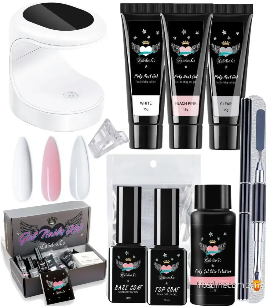 Polygel Nagelkit med Uv Lampa