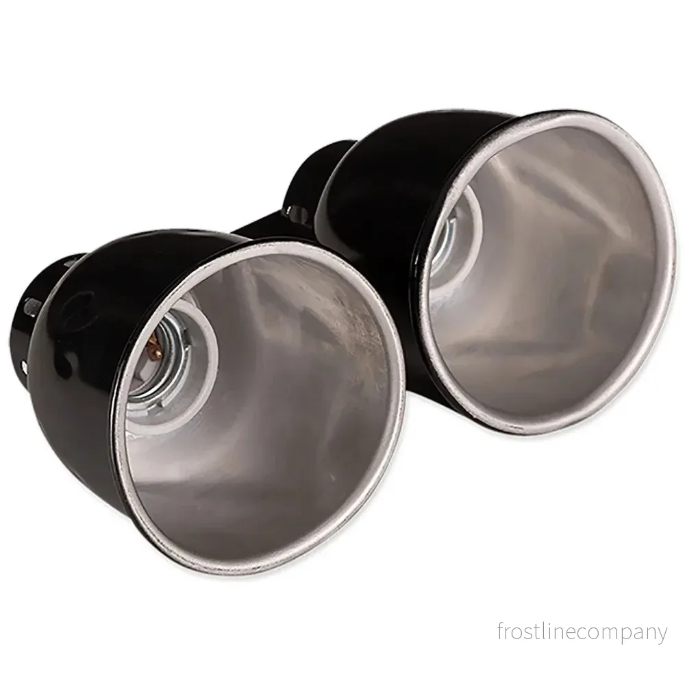 ReptiPlanet Mini Combo Dome 2×40W – Dubbel lamphållare med reflektorer - Bild 3