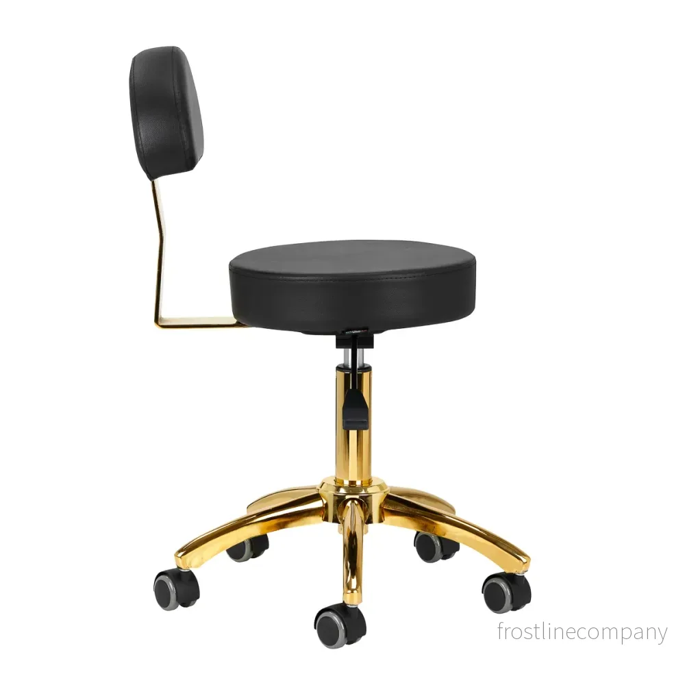 Taburett AM-304G Justerbar – Svart/Guld - Bild 2