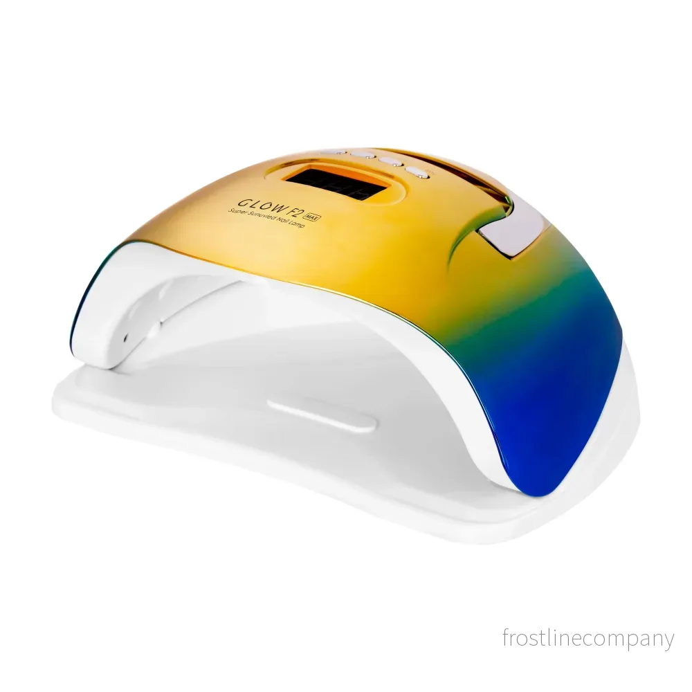 Glow F2 UV LED Nagellampa 220W - Guld/Blå - Bild 2