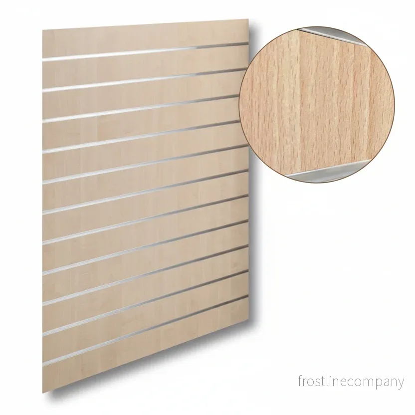 Rillepanel - Standard (120 x 120 cm) - Lönn med alulister