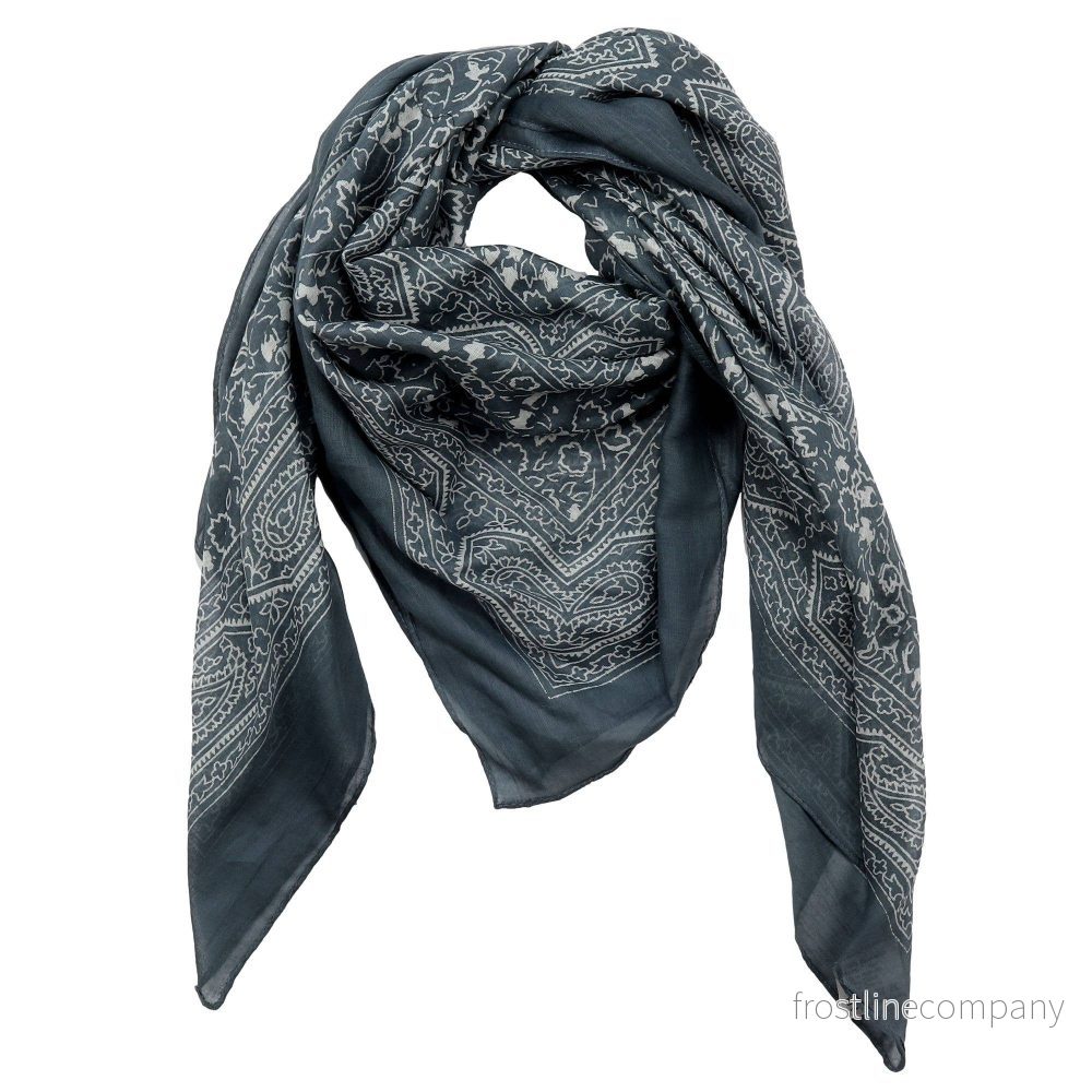 Cowboyscarf Wild Rag Mönstrad Grå / Vit
