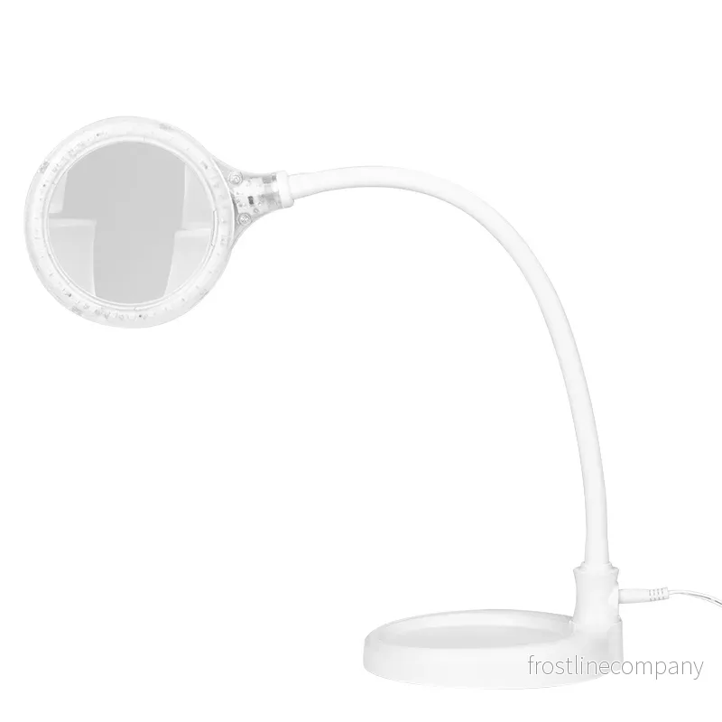 Förstoringslampa LED Elegante 2014-2R Vit 3D – På fot & bordsklämma Förstoringslampa LED Elegante 2014-2R Vit 3D – På fot & bordsklämma