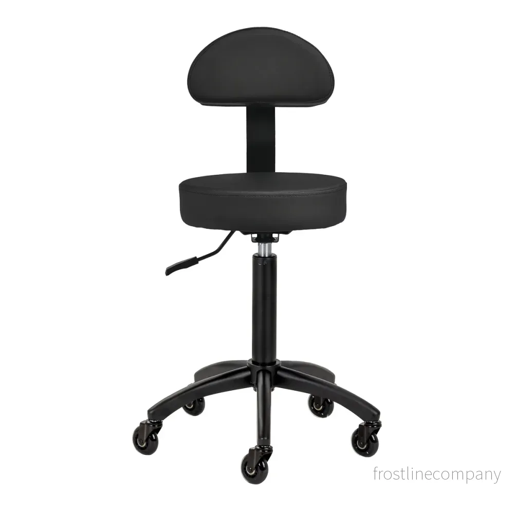 Taburett med ryggstöd Gabbiano D026 Svart - Bild 2