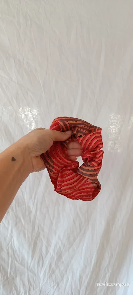 Scrunchie - vintage silke nr 10