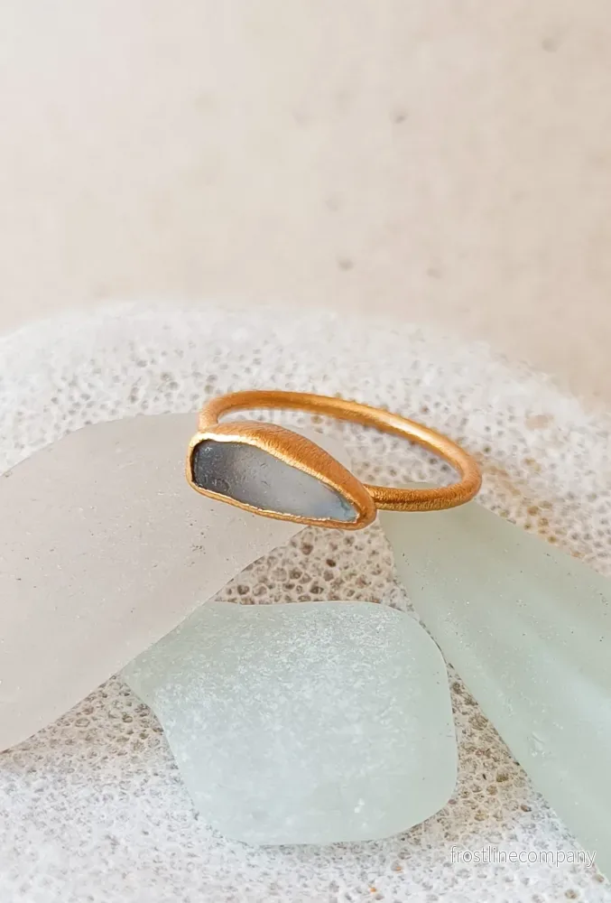 Ring strandglas nr 16 – size 17 Ring strandglas nr 16 – size 17