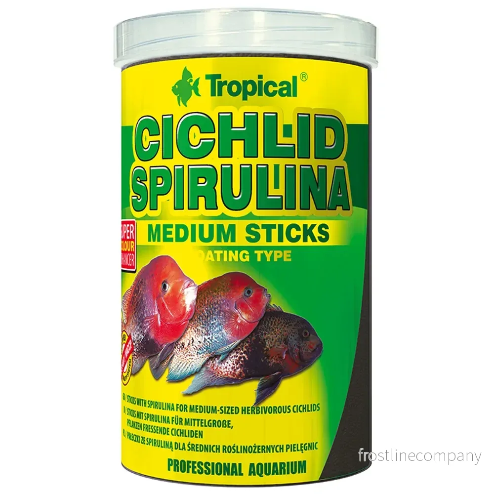 Tropical Cichlid Spirulina Medium Sticks – spirulinafoder för medelstora ciklider Tropical Cichlid Spirulina Medium Sticks – spirulinafoder för medelstora ciklider