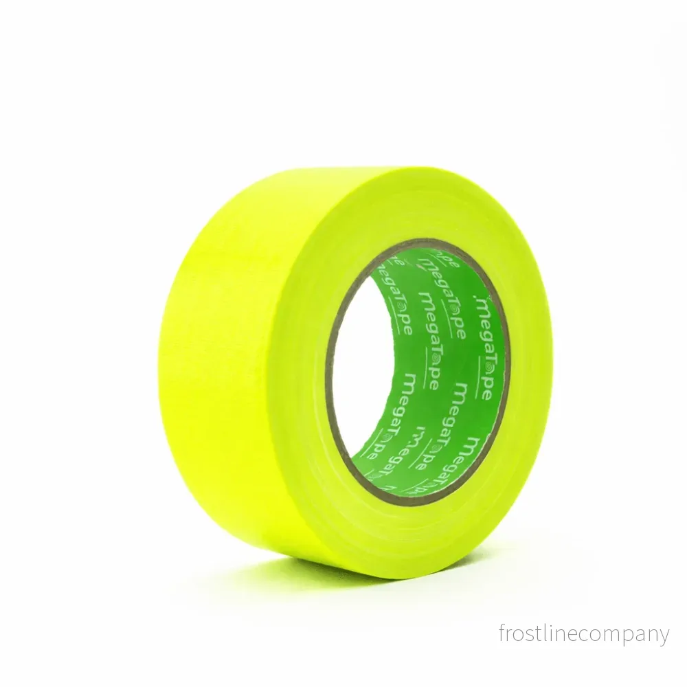MegaTape UT70 · fluor-gaffatejp · 25 m på rulle · 50 mm · gul