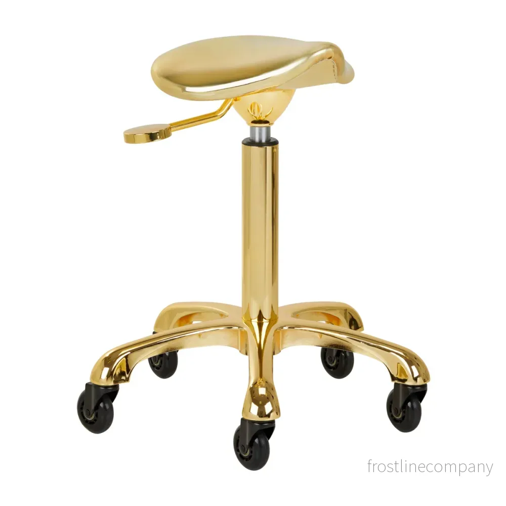 Taburett Sadelstol Gabbiano Roll Speed – Guld Taburett Sadelstol Gabbiano Roll Speed – Guld