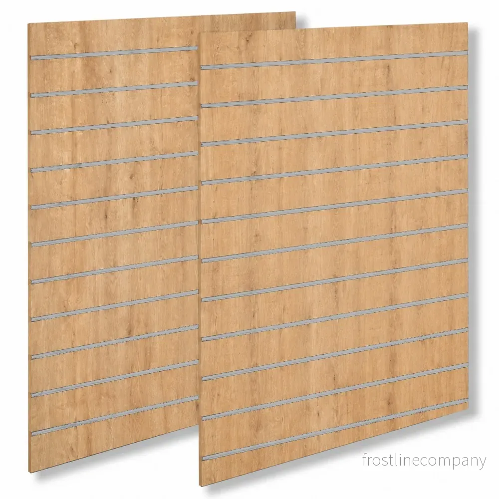 Rillad panel – standard (120 x 240 cm.) – ek-look med alulister Rillad panel – standard (120 x 240 cm.) – ek-look med alulister