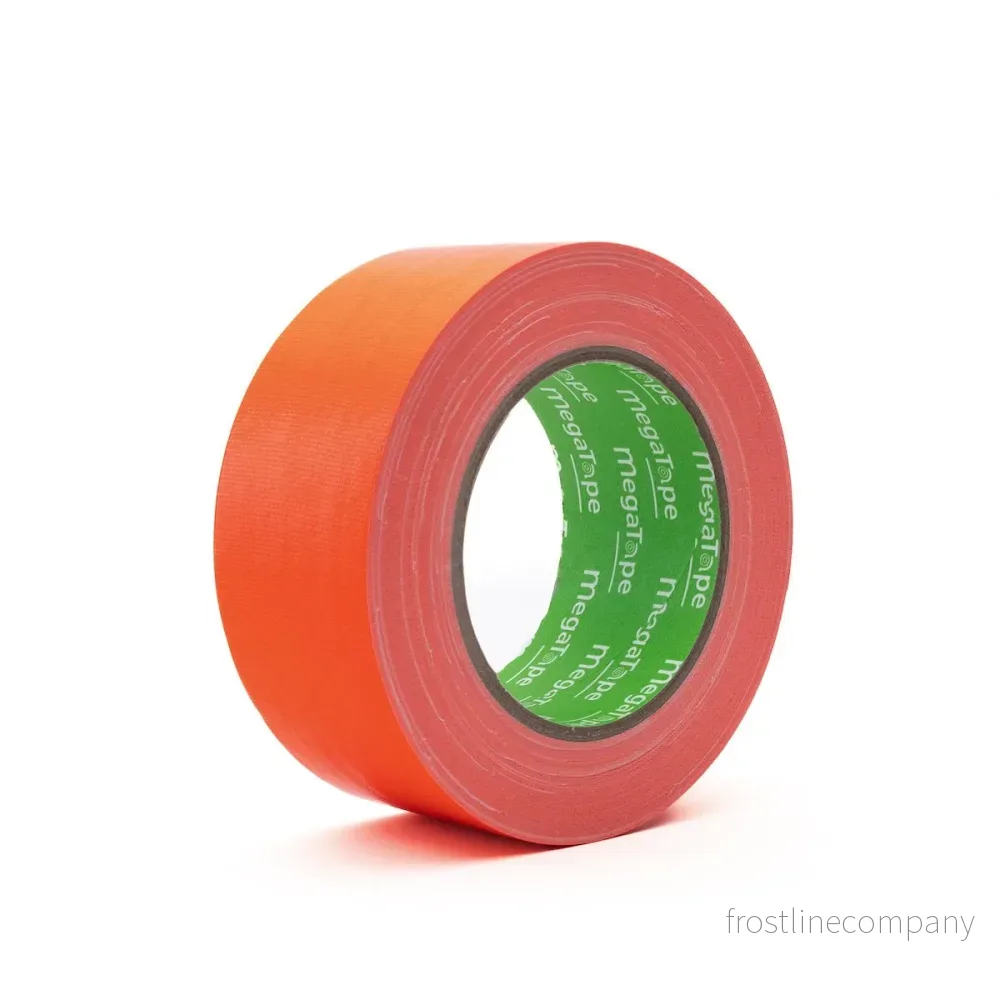 12 st MegaTape UT70 · fluor-gaffatejp · 25 m på rulle · 50 mm · orange - Bild 2