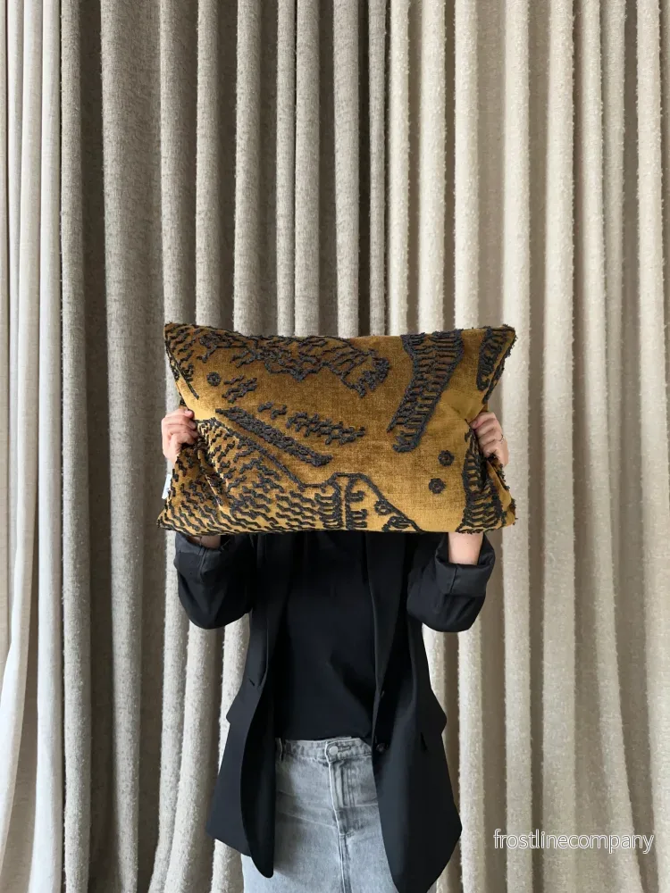 Cushion Cover 11 / Dedar Milano,Tiger Mountain, Rust Brown Velvet, 40×60 cm by Moshi Studios Cushion Cover 11 / Dedar Milano,Tiger Mountain, Rust Brown Velvet, 40×60 cm by Moshi Studios