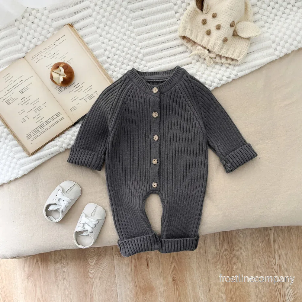 Knitted Thickened Rompers Newborn Winter Clothes Sweater Romper Knitted Thickened Rompers Newborn Winter Clothes Sweater Romper