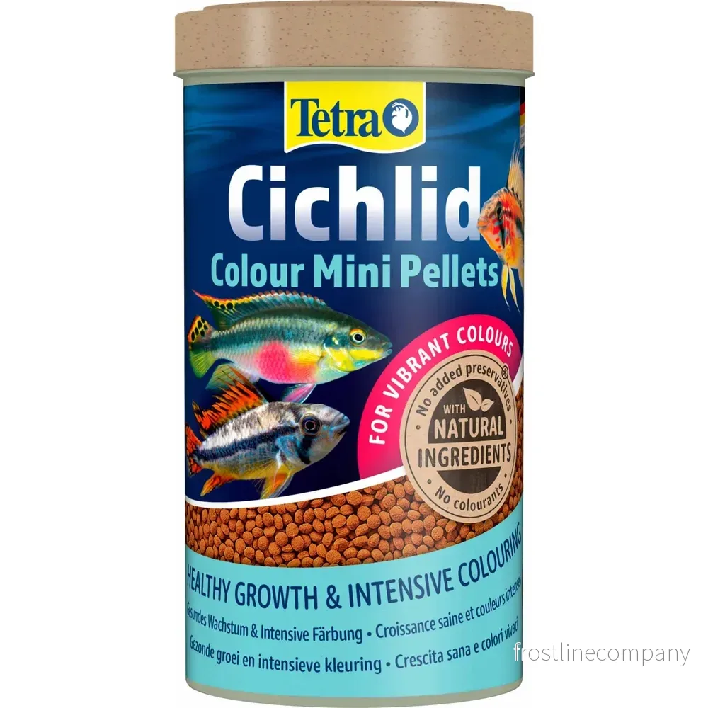 Tetra Cichlid Colour Mini Pellets 500 ml/170 g – färgfrämjande helfoder för mindre ciklider Tetra Cichlid Colour Mini Pellets 500 ml/170 g – färgfrämjande helfoder för mindre ciklider