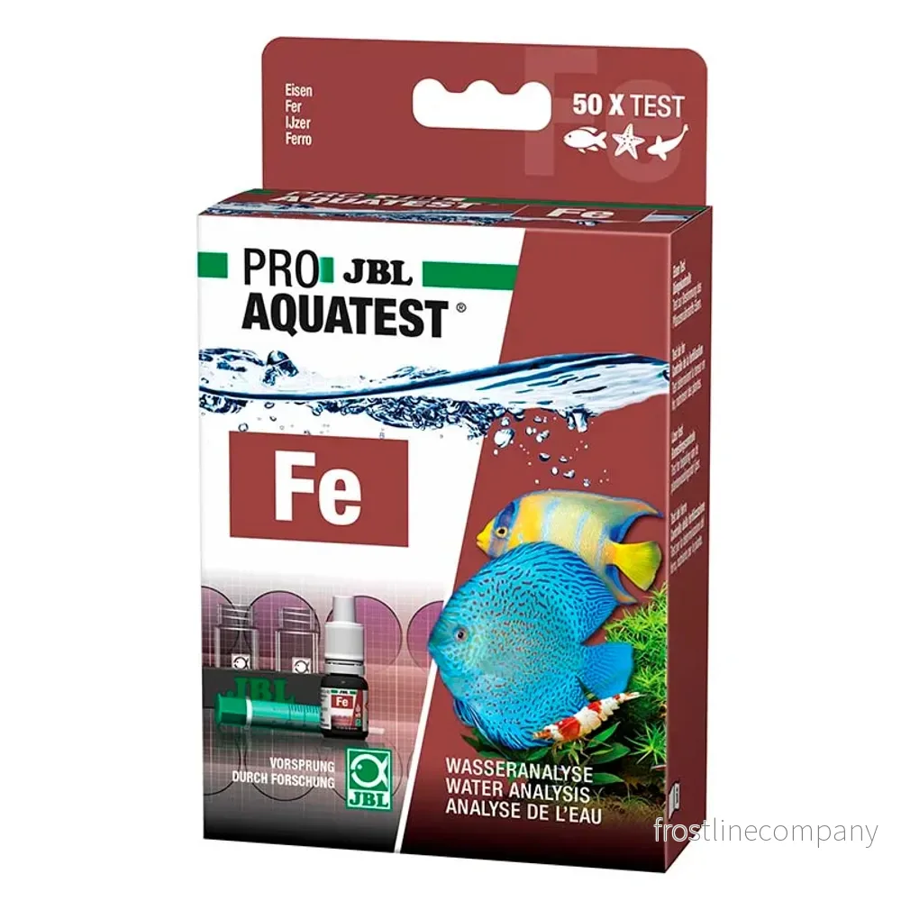 JBL ProAquaTest Fe Järn – Dropptest för järnhalt (ca.50 tester)