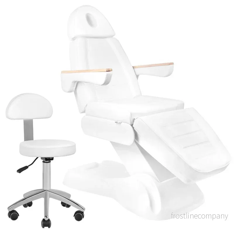 Elektrisk behandlingsstol Sillon Lux 273B 3 Motorer med Pall Vit Elektrisk behandlingsstol Sillon Lux 273B 3 Motorer med Pall Vit