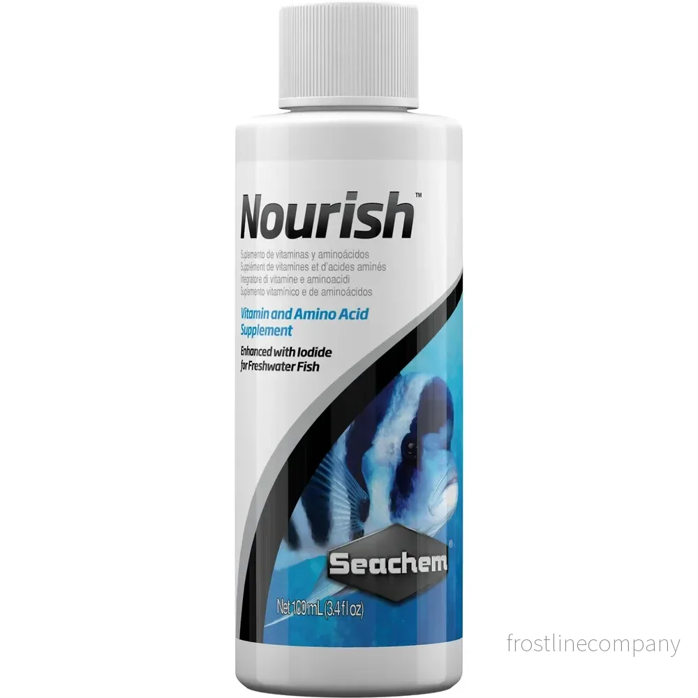 Seachem Nourish 100ml – Vitaminer & aminosyror för akvariefisk Seachem Nourish 100ml – Vitaminer & aminosyror för akvariefisk