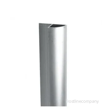Avslutnings- / sidoliste för rillepanel. Rund avslutning H 240 cm. Alu Avslutnings- / sidoliste för rillepanel. Rund avslutning H 240 cm. Alu