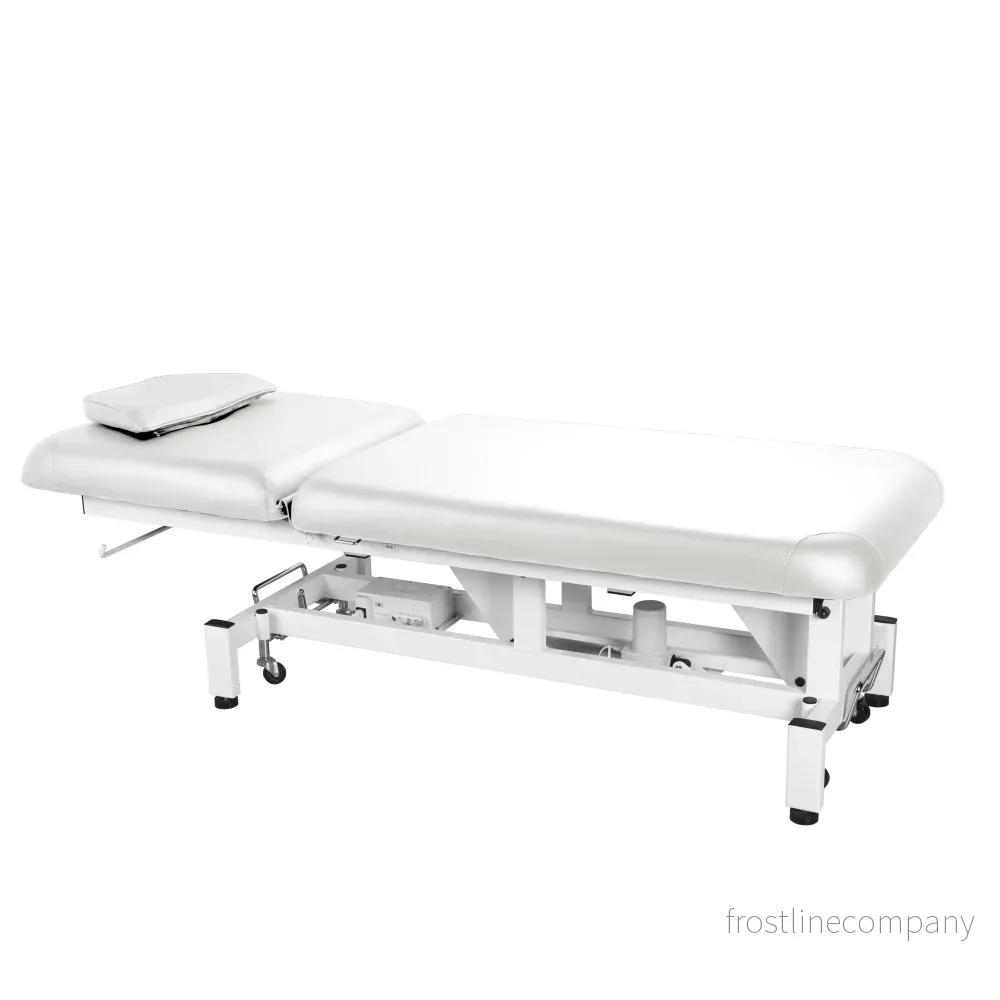 Elektrisk massagebänk Seem - Vit - Bild 2
