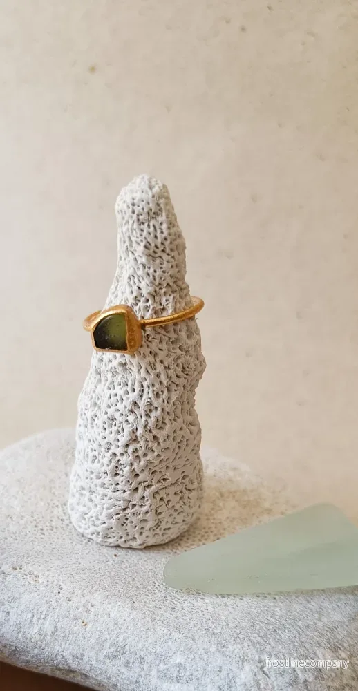 Ring strandglas nr 2 - size 17 - Bild 2