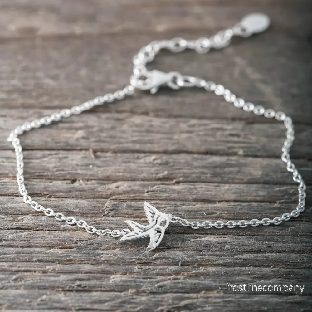 Silverarmband svala - Bild 2