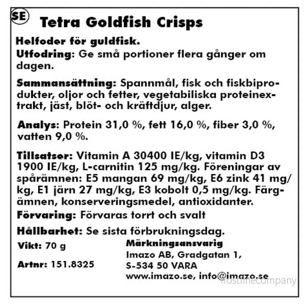 Tetra Goldfish Crisps - Bild 2