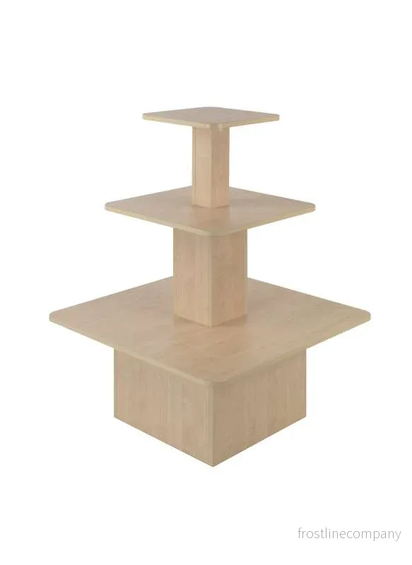 Pyramid, i lönnmelamin, 40 / 60 / 90 x H120 cm