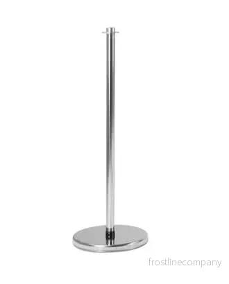 Kundskyltställ, krom, H100 cm.