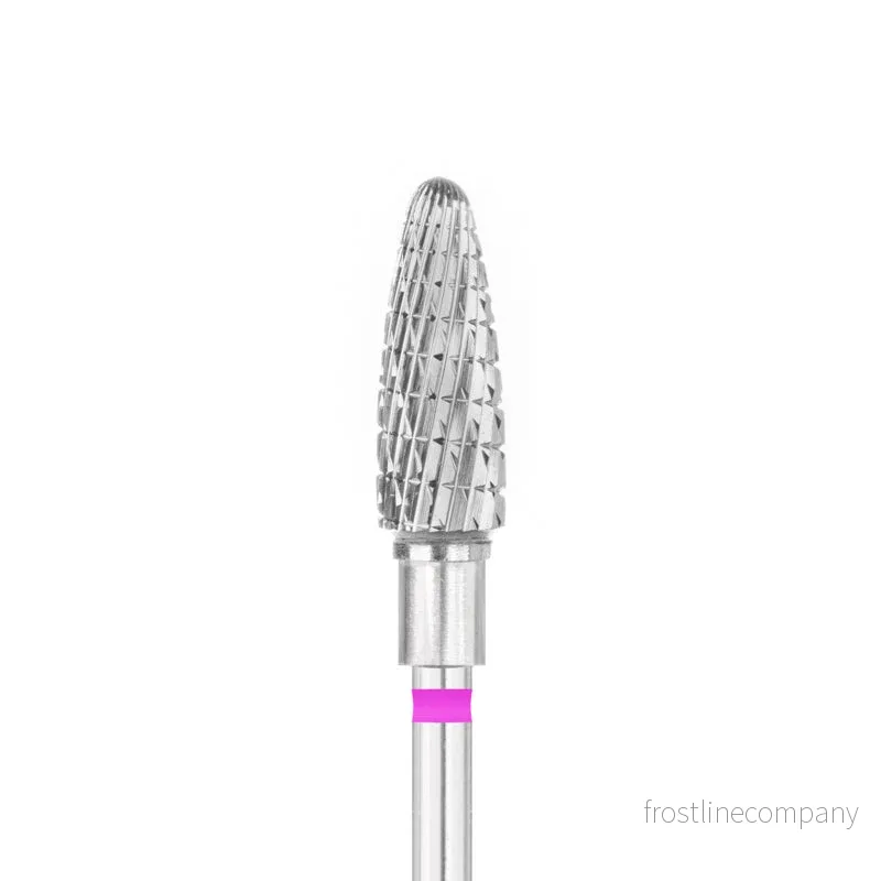 Exo Nagelfräsbit Hårdmetall Oval Rund ⌀5/13mm Extra Fin - Bild 2