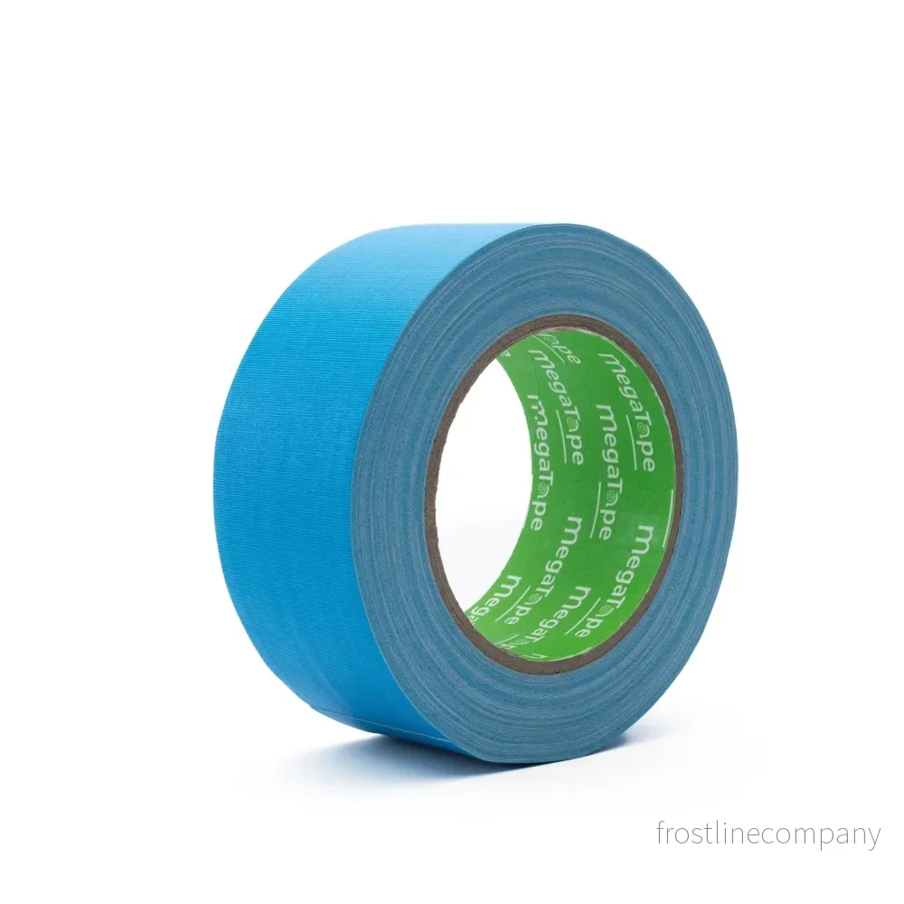 MegaTape UT120 · skrivbar · fluor-gaffatejp · 50 mm x 25 m · Blå
