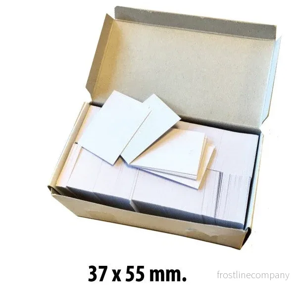 Kartongetiketter för nålar 37 x 55 mm. 1 000 st.