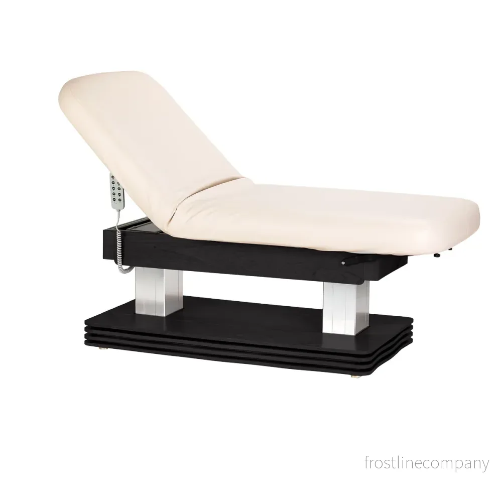 Massagebänk elektrisk Sillon Comfort Crème-Svart - Bild 2