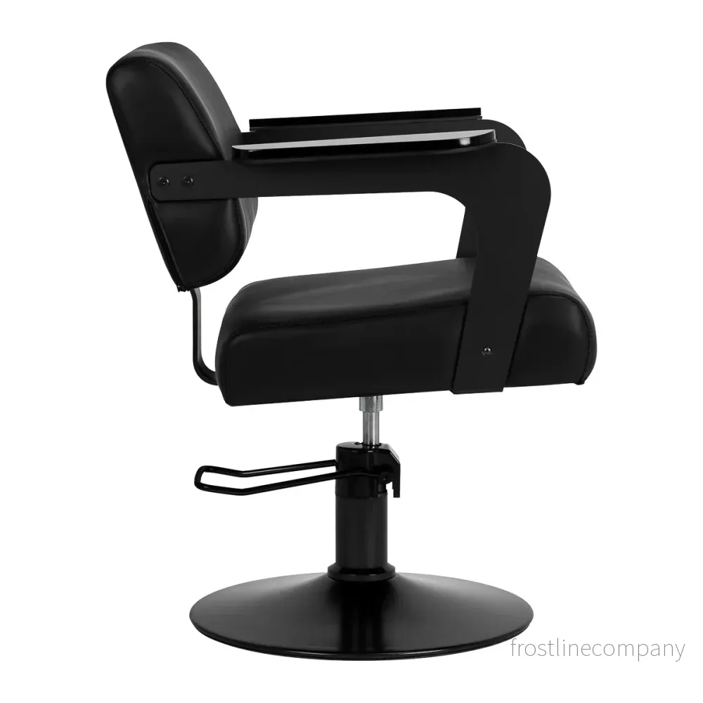 Frisörstol Hair System Jet Noir Svart - Bild 3