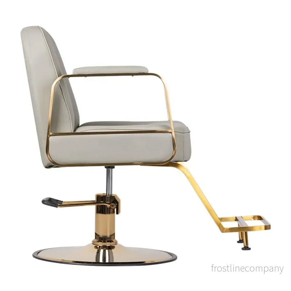 Frisörstol Gabbiano Acri - Guld/Beige - Bild 3