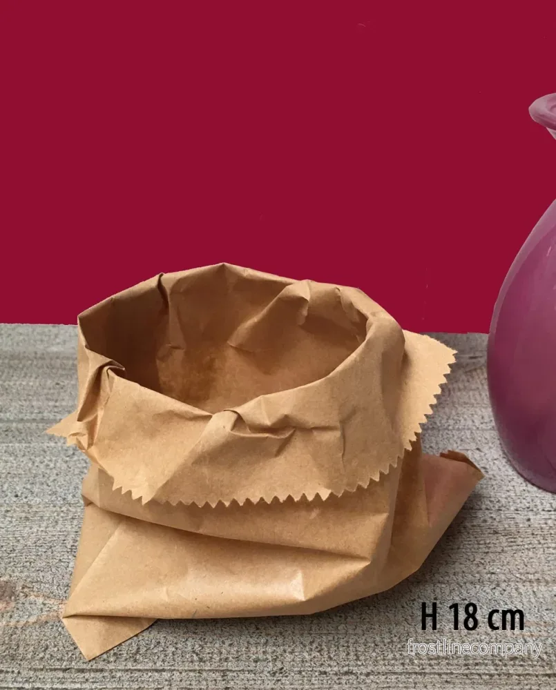 Brun påse - H 18 cm. / 37 gram - 1.000 st.