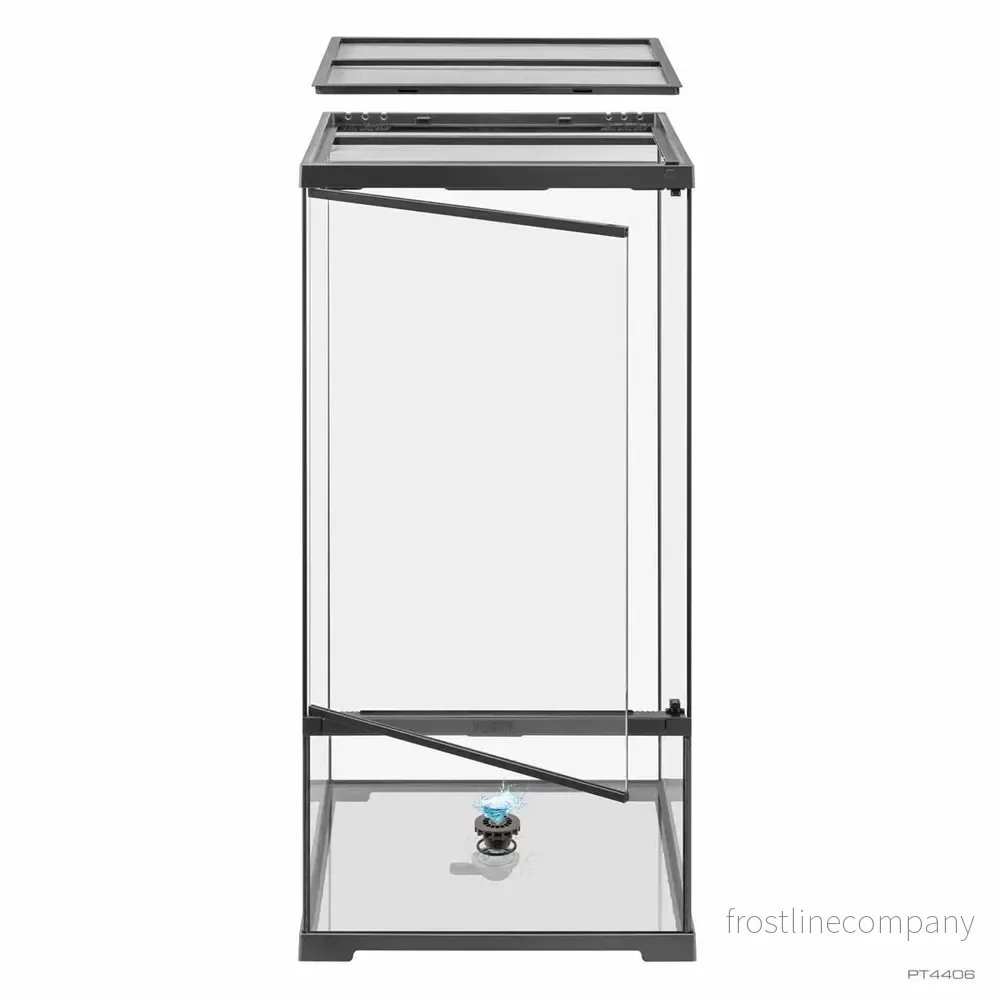 Exo Terra Pro Paludarium Small X-Tall 45×45×90cm – Avancerat paludarium för land- och vattenmiljö - Bild 3