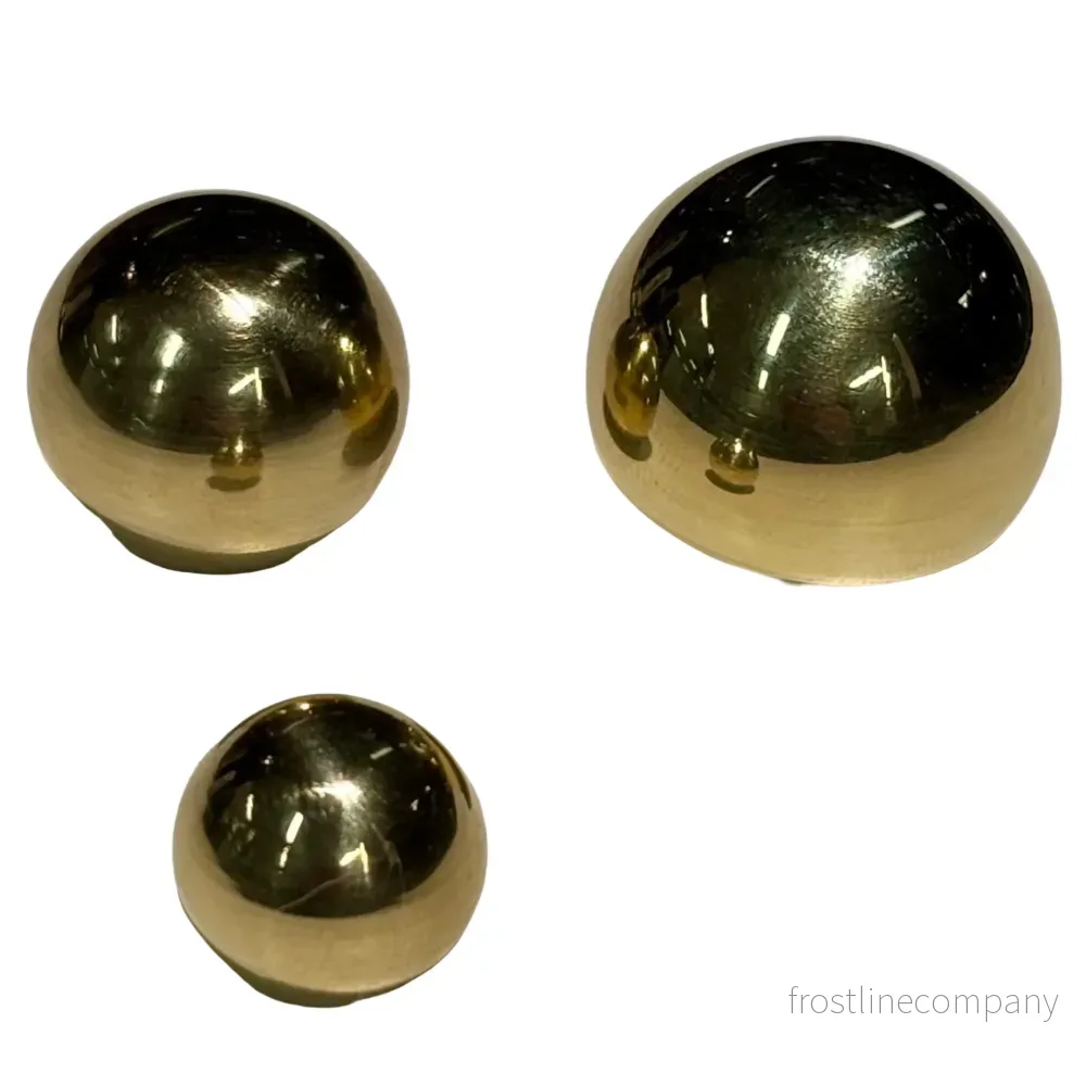 Knopp Sfera Senza klot i massiv mässing - Bild 3