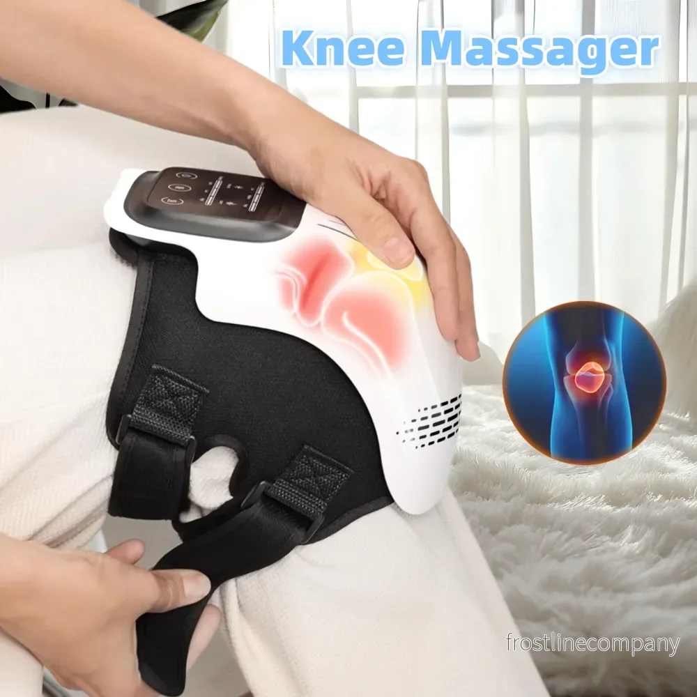 Knämassager med Värme – Trådlös Massage för Knä, Axel och Armbåge