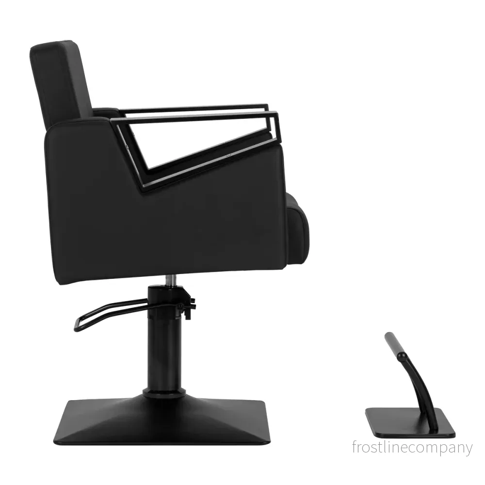 Frisörstol Hair System Duplex Noir Svart - Bild 2