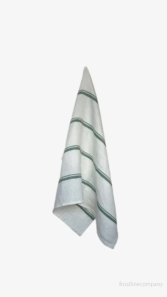 Stripe Tea Towel Green