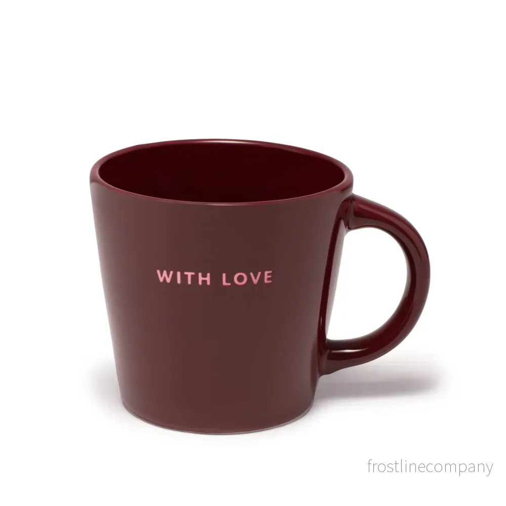 Mugg WITH LOVE Burgundy