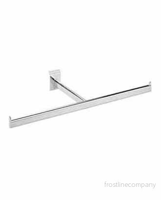 T-böjlestång till panel, krom, B60 x D26 cm - Bild 2