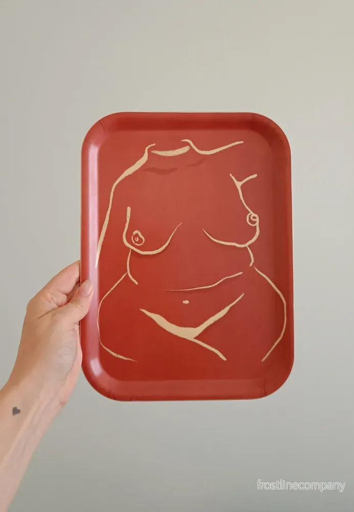 Frukostbricka Kvinnokropp