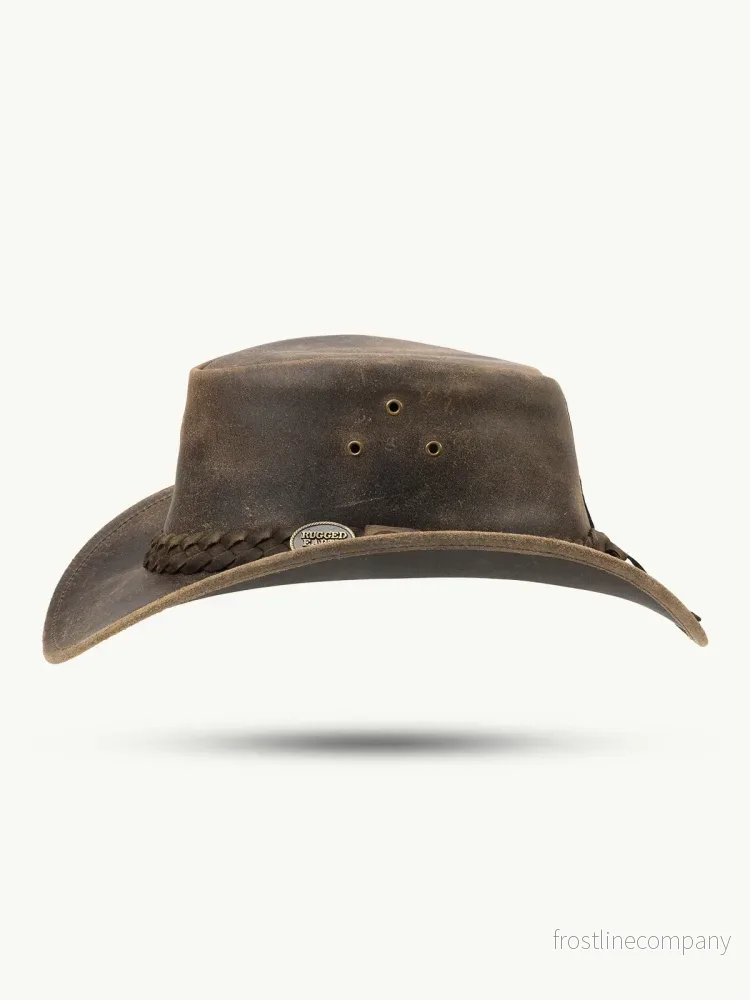 Läderhatt Brun Pathfinder - Bild 2