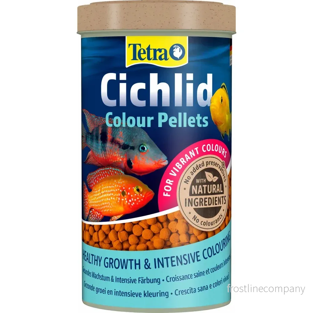 Tetra Cichlid Colour Pellets 500 ml – färgfrämjande helfoder för ciklider Tetra Cichlid Colour Pellets 500 ml – färgfrämjande helfoder för ciklider