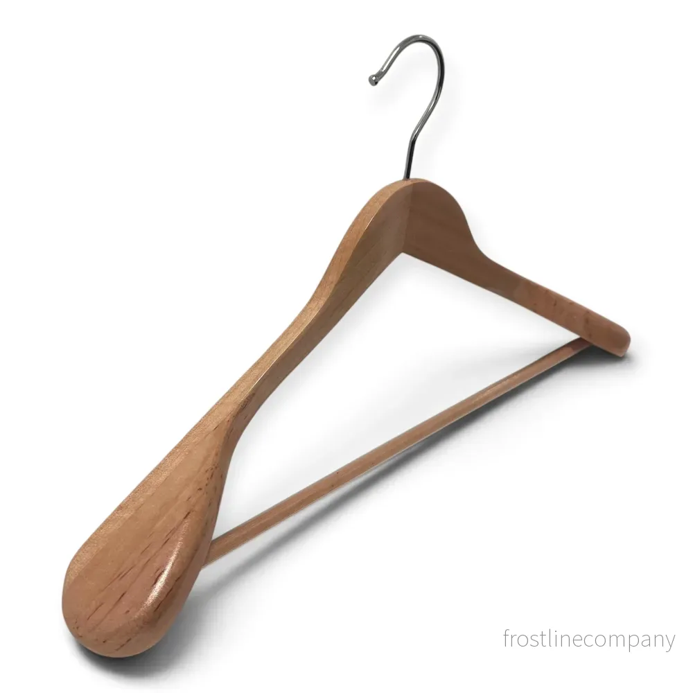 Kavajhängare, vinklad, natur – B 45 cm.