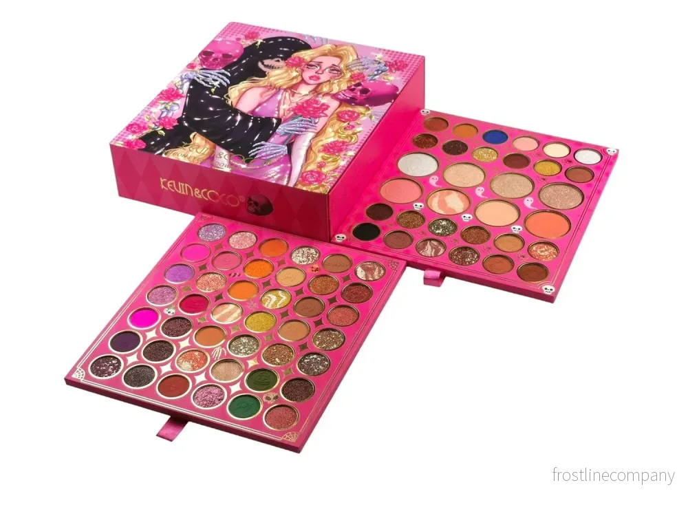 Halloween Smink Makeup Set Ögonskugga Läppstift och Läppglans - Bild 3