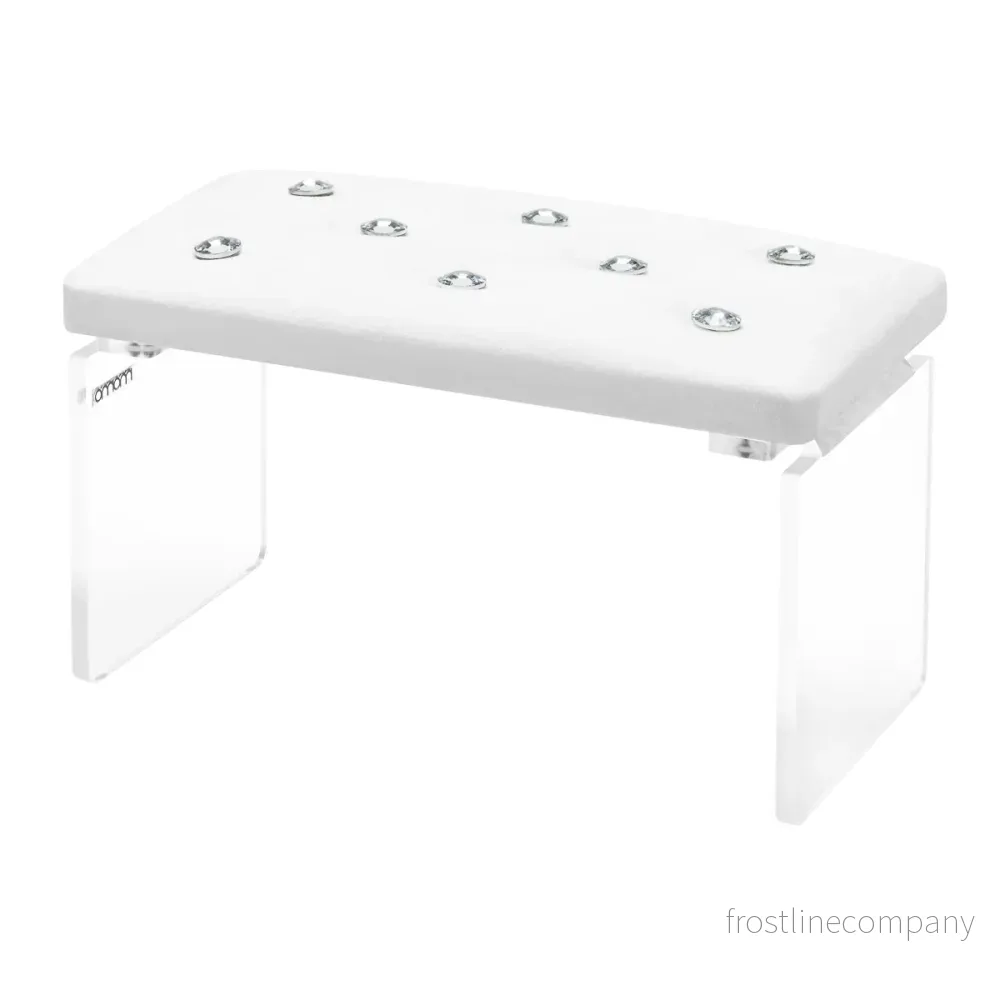Armstöd naglar Momo Diamond Velour Vit Armstöd naglar Momo Diamond Velour Vit