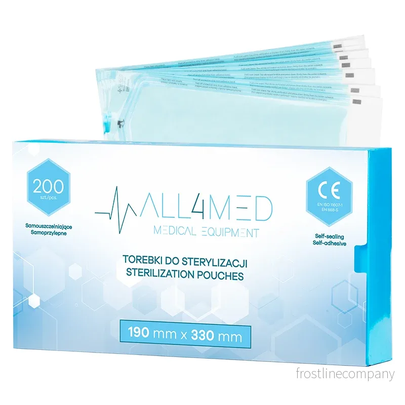 Steriliseringspåsar All4Med 190×330 mm – 200 st Steriliseringspåsar All4Med 190×330 mm – 200 st