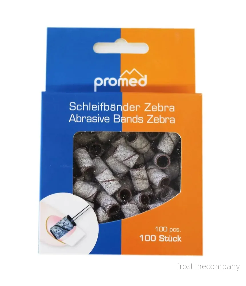Promed Slipkappa Cylinder Zebra Medium 100 st - Nagelslip - Bild 2